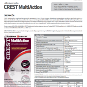 Adhesivo Crest MultiAcción en Polvo (AC) 20Kg