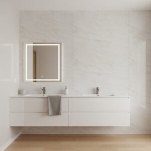 Plancha (UV) PVC Tipo Mármol Carrara Beige 122 x 244cm x 3mm a $18.990.