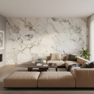 Plancha (UV) PVC Tipo Mármol Floreada 122 x 244cm x 3mm a $18.990