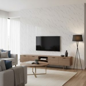 Plancha PVC Tipo Mármol Calacata Classic 122 x 244cm x 3mm a $16.990